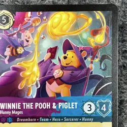 Disney Lorcana Attack of the Vine Winnie the Pooh & Piglet 62/207 Super Rare NM - Image 3