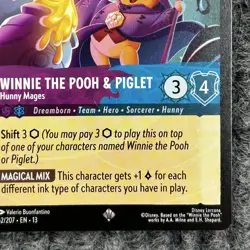 Disney Lorcana Attack of the Vine Winnie the Pooh & Piglet 62/207 Super Rare NM - Image 4