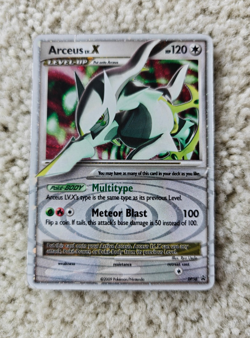 Pokemon Arceus Lv. X Promo "Meteor Blast" Pokemon DP56 Holographic Card - Image 1