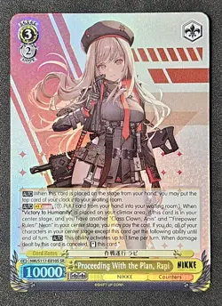 PROCEEDING WITH THE PLAN, RAPI E010S SR Weiss Schwarz Goddess Of Victory: NIKKE - Image 1