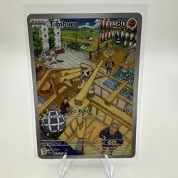 Timburr - 183/167 - Pokemon Twilight Masquerade Illustration Rare NM Card - Image 1