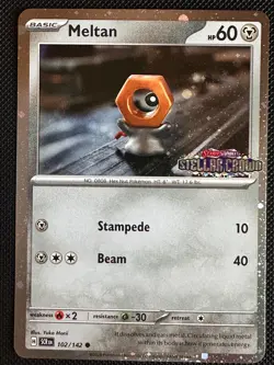 Meltan (Stellar Crown Stamped) Holo Common Misc Cards & Products 102/142 NM - Image 1