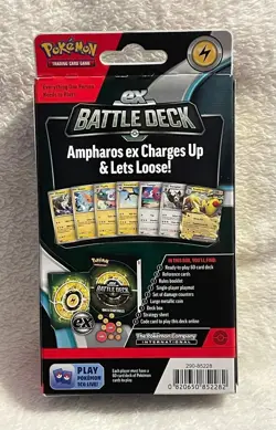 Pokemon TCG Ampharos ex Battle Deck, 60 Cards, Level 1, New Sealed Box - Image 2