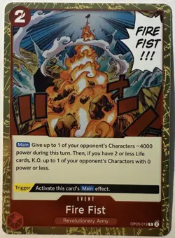 One Piece Event Card Fire Fist Awakening Of The New Era Rare English Foil {NM} - Image 1