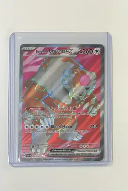 Pokemon Card TCG Bloodmoon Ursaluna ex 202/167 Sv06: Twilight Masquerade Holo NM - Image 1