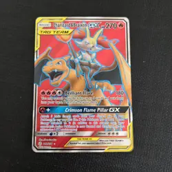 Pokemon Card - Charizard & Braixen GX Tag Team 212/236 Cosmic Eclipse - M/NM - Image 1