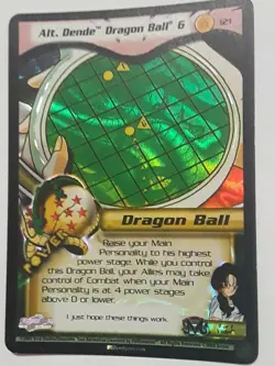 2003 Score CCG - TCG, Rare 5 Star Foil DBZ Card, Alt. Dende Dragon Ball 6 #121 - Image 3