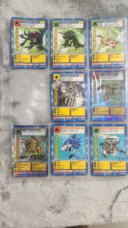 digimon cards 1999 1st edition Holo Graphic Lot Aguamon - Image 4