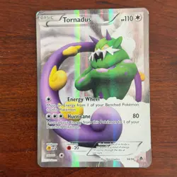 Tornadus 98/98 Ultra Rare Full Art Emerging Powers Pokemon Card DMG - Image 1