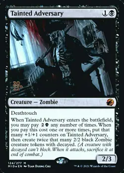 MTG Magic Tainted Adversary Sealed Prerelease Card Innistrad Midnight Hunt NM - Image 1