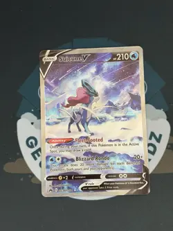 Pokemon TCG Suicune V GG38/GG70 Crown Zenith Galarian Gallery Holo Card NM - Image 1
