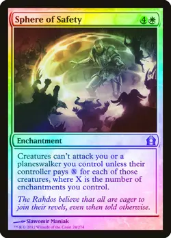 Sphere of Safety FOIL Return to Ravnica NM White Uncommon MAGIC CARD ABUGames - Image 1