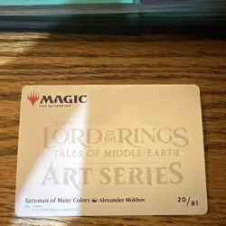 Wizards of the Coast MTG LOTR Art Series Saruman of Many Colors 20/81 EN 2023 - Image 2