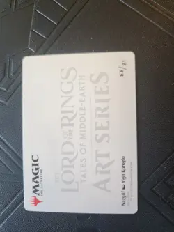 Nazgul Art Card (Gold-Stamped Signature) Art Series LOTR Magic The Gathering NM - Image 2