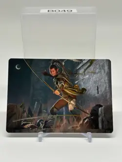 MTG Lord Of The Rings Gold Stamped Art Series Legolas, Counter Of Kills 17/81 - Image 1