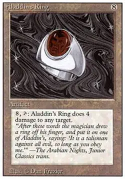 Aladdin's Ring DMG, English MTG Revised Edition - Image 1