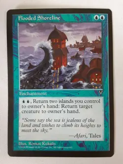 Flooded Shoreline - Magic the Gathering MTG - Visions M-77 - Image 1