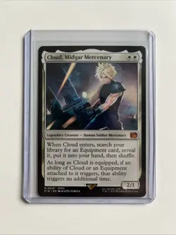 Magic MTG Final Fantasy Cloud, Midgar Mercenary Mythic Rare Non Foil a32 - Image 1