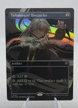 Talisman of Hierarchy (Borderless) 431 SOC Magic: The Gathering P Foil NM - Image 1