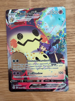 Pokemon Mimikyu VMAX TG17/TG30 Brilliant Stars Trainer Gallery Full Art Holo LP - Image 1