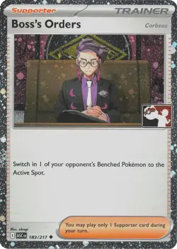 Boss's Orders [Corbeau] (Cosmos Holo) 183/217 Prize Pack Series Cards NM/M - Image 3