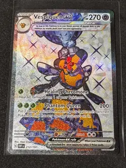 Vespiquen ex 212/197 - Pokemon Obsidian Flames Ultra Rare Shiny Full Art Holo NM - Image 1