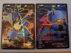 Pokemon Cards Lucario Ex Full Art 107/111 & Toxicroak Ex Full Art 102/106 - Image 1