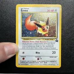 WOTC Pokemon TCG Eevee 11/53 Wotc Promo Holo Promo English Basic 30 HP - Image 2