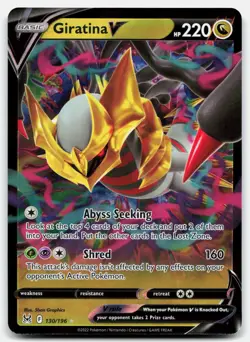 Giratina V 130/196 NM Lost Origin Holo V Rare Pokemon - Image 1