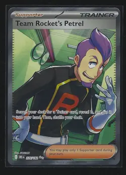2025 Pokemon Destined Rivals Team Rocket's Petrel #226/182 Ultra Rare - Image 1