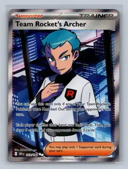 Team Rocket's Archer 223/182 Destined Rivals Holo NM Free Shipping OO-02-140 - Image 1