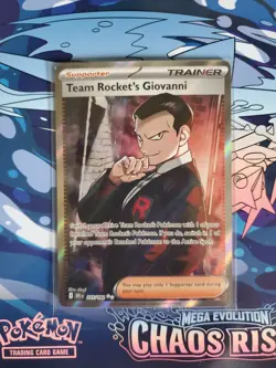 Team Rocket's Giovanni 225/182 Ultra Rare Destined Rivals Pokemon NM - Image 1