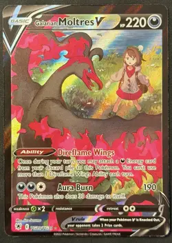 Pokemon TCG Galarian Moltres V TG20/TG30 (MP) - Image 1