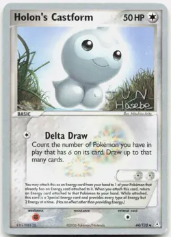 Pokemon TCG Holon's Castform - 2007 (Jun Hasebe) World Championship 44/110 - Image 1