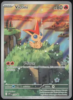 VICTINI 208 HOLO PROMO SCARLET & VIOLET PROMO POKEMON NEAR MINT - Image 1