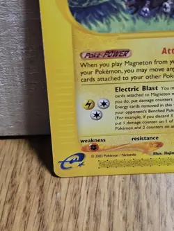 Magneton Skyridge e-Series 19/144 Non-Holo Pokemon Card Rare - Image 5