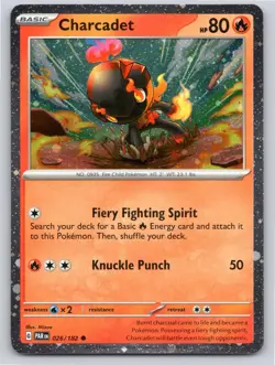 POKEMON CHARCADET (COSMOS HOLO) 026/182 PROMO NM - Image 1