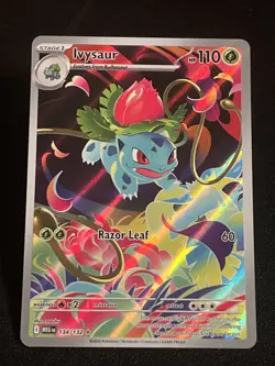 Pokemon Ivysaur 134/132 Illustration Rare Mega Evolution Pokemon Holo Near Mint - Image 1