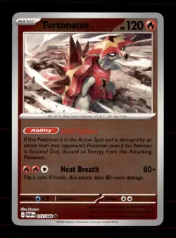 Turtonator 017/088 Uncommon Perfect Order Pokemon Reverse Holo Near Mint - Image 1