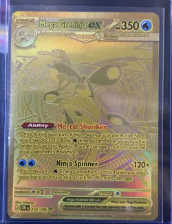 Mega Greninja EX 122/086 Holo Full Art Secret Rare EX English 2016 HP 350 - Image 3