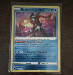 Radiant Greninja 046/189 Astral Radiance Radiant Rare Holo 130 HP English - Image 1
