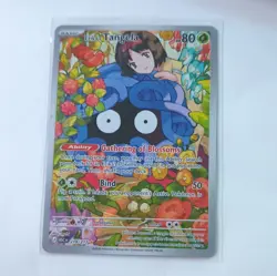 Pokemon TCG Scarlet & Violet Erika's Tangela 218/217 IR Holo Full Art 80 HP - Image 1