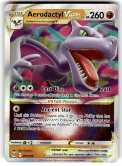 2022 Pokemon Lost Origin Aerodactyl VSTAR #093/196 - Image 1