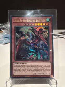 Yu-Gi-Oh! Radiant Typhoon Fonix, the Great Flame Ultra Rare 1st Ed DOOD-EN017 NM - Image 1