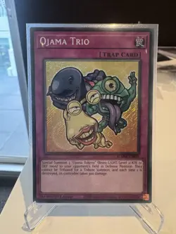 Ojama Trio (Chibi) BLMM-EN010 Secret Rare 1st Edition YuGiOh TCG Card - Image 1