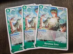 Roronoa Zoro OP10-038 One Piece Card Royal Blood Release Event Card Stamped NM - Image 1