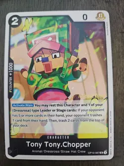 Tony Tony.Chopper Release Event Stamped (087) OP10-087 Royal Blood One Piece NM - Image 1