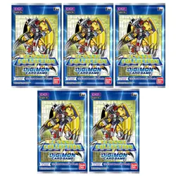 Digimon English Trading Card Game -Classic Collection EX01 - 5 BOOSTER PACKS LOT 811039035754 - Image 1