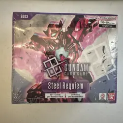 Bandai Gundam Card Game Steel Requiem Booster Box (GD03) ENG NEW FACTORY SEALED - Image 1