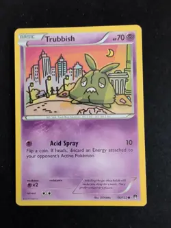 Trubbish 56/122 2016 Basic BREAKpoint Pokemon Card MP - Image 1